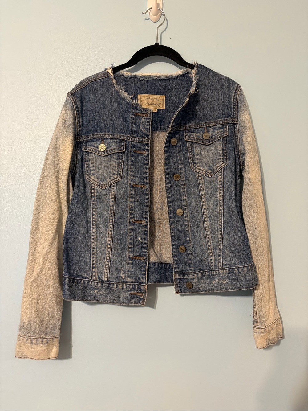 All Saints Women's Two-Tone Denim Jacket - Size 6